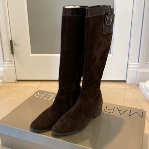 Marc Fisher Brown Suede & Leather Boot